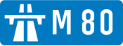 M80 motorway shield