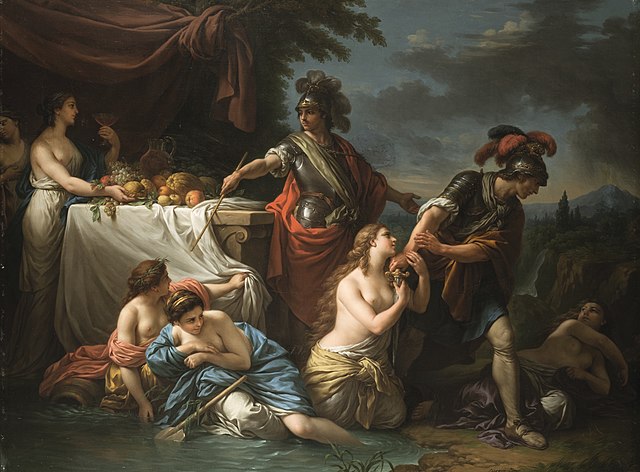 Ubalde et le chevalier Danois by Louis-Jean-François Lagrenée, (Exhibited at Paris, Salon, 1785, no. 3)