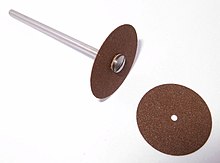 Cutting disks made of SiC Ultra-thin separated (Carborundum) disk.jpg