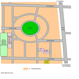 <span class="mw-page-title-main">United India Colony</span> Planned residential area in Chennai, India