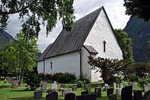 Vangen kirke, Aurland, dış, Temmuz 2009-4.jpg