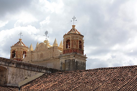 Weather vanes at the Church of Santo Domingo in San Cristobal de las Casas, Chiapas, Mexico