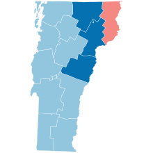 County Flips:
Democratic
Hold
Gain from Republican
Republican
Hold Vermont County Flips 2004.svg