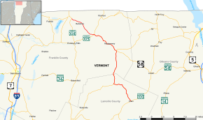 Vermont Route 118 Map.svg