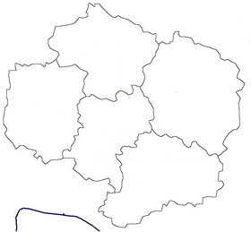 Voir sur la carte administrative de région de Vysočina