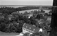 Blick vom Kirchturm der St.-Petri-Kirche in Wörlitz Richtung NO