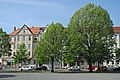 Apartment building in closed development