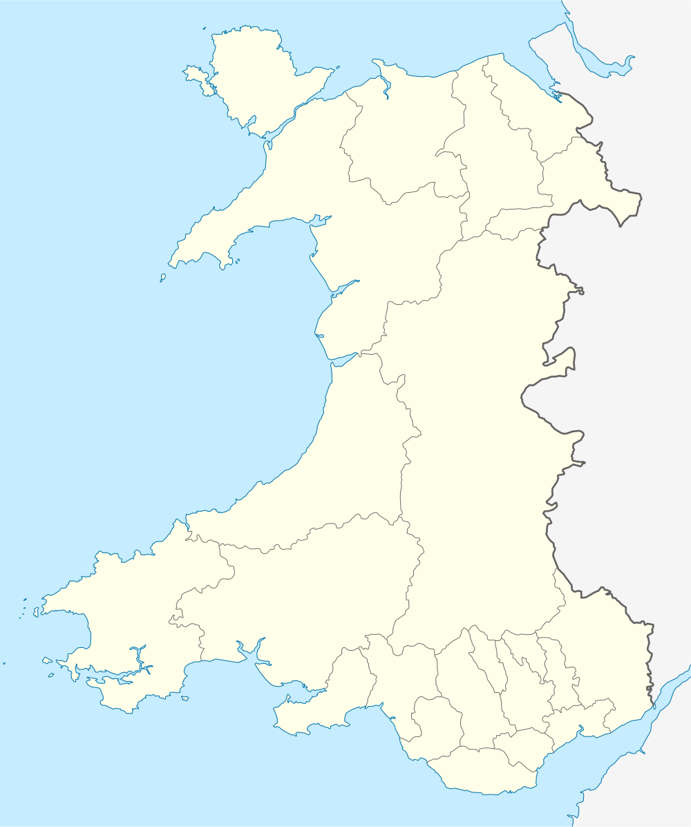 Welsh Alliance League 2013–14 trên bản đồ Wales