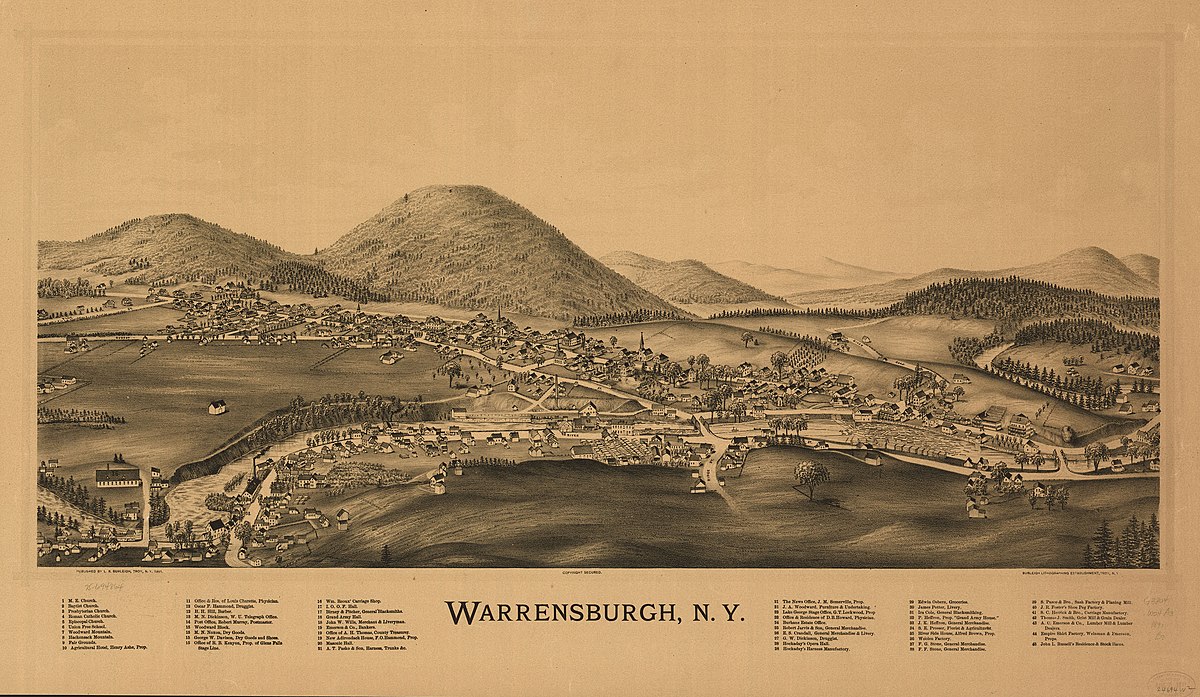 Warrensburgh， New York published by L.R. Burleigh 1891