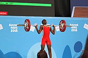 Deutsch: Gewichtheben bei den Olympischen Jugendspielen 2018; Tag 2, 10. Oktober 2018; Jungen 62 kg English: Weightlifting at the 2018 Summer Youth Olympics at 8 October 2018 – Boys' 62 kg