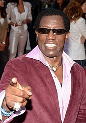 Snipes in 2014, at the French premiere of The Expendables 3 Wesley Snipes 2014 3.jpg