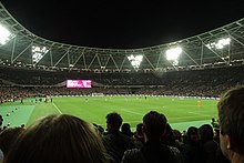 The stadium during the EFL Cup match between West Ham and Chelsea (26 October 2016).