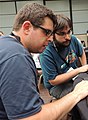 * Nomination Wikimedians attending Hackaton, Wikimania 2014, UK --Ezarate 13:45, 28 August 2014 (UTC) * Decline Fine detail is lost, and just a bit tilted. --Mattbuck 19:49, 2 September 2014 (UTC)