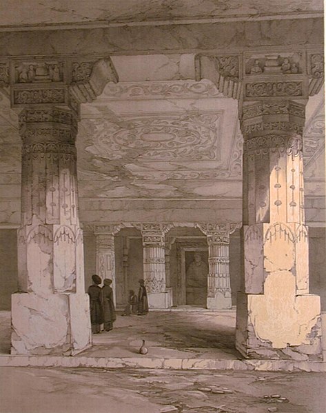 File:*Plate 4* == Ajunta-- Interior of Vihara, No. 16.jpg