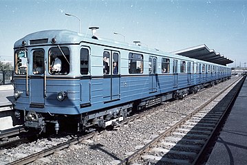 Вагоны метро типа Ев в Будапеште. 1973 г.