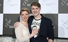 Karin Lischka mit ihrem Atmen-Schauspielkollegen Thomas Schubert (2012)