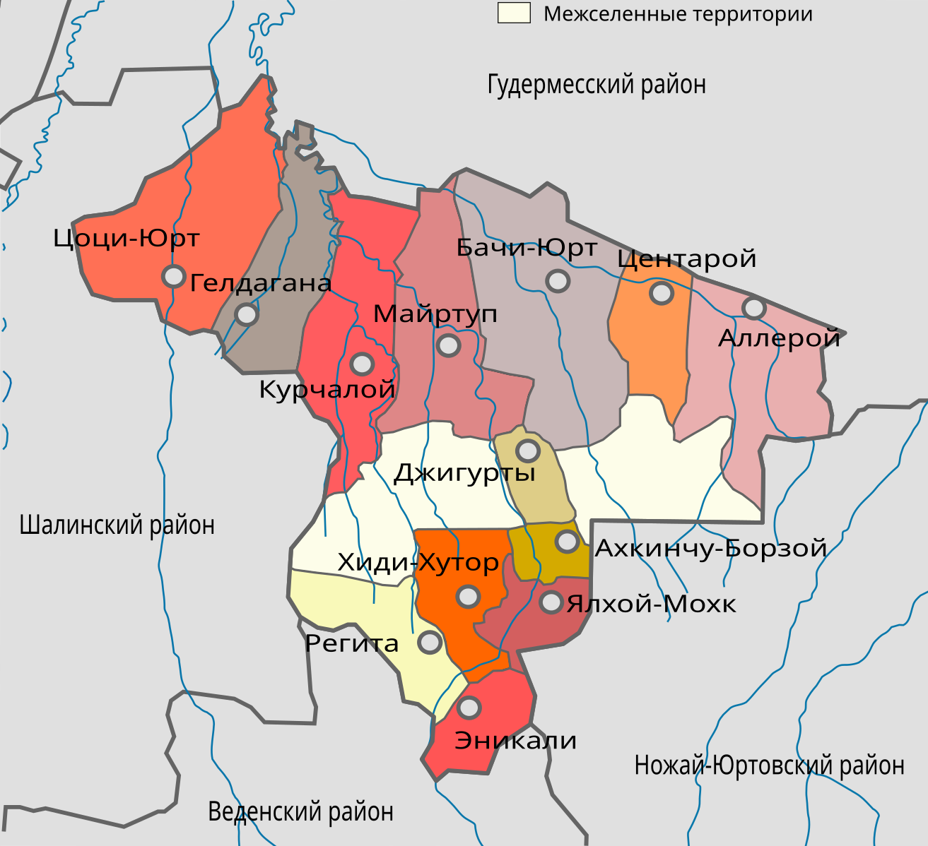 Аллерой курчалоевский район карта