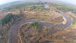 Rivier Pra in de late herfst