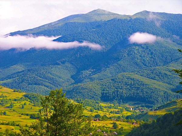 Mount Pikui, Ukraine. The highest mountain in Bieszczady Mountains