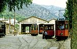 The Sóller tram depot