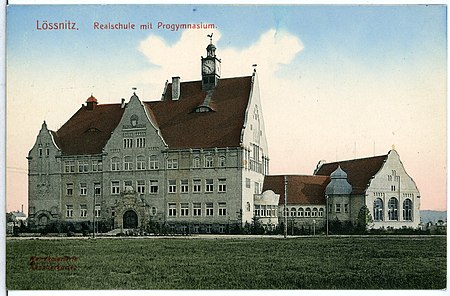 11181 Radebeul 1910 Realschule mit Progymnasium Brück & Sohn Kunstverlag