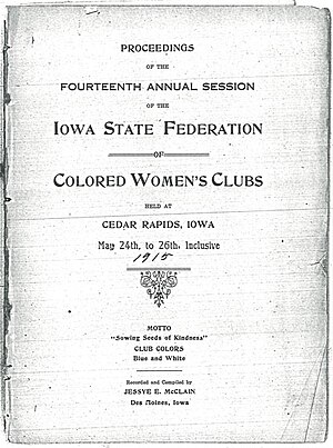 Iowa Federation of Colored Women's Clubs