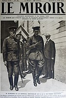 Aleksander Kiereński i generał Aleksiej Brusiłow na okładce francuskiego pisma z 1917