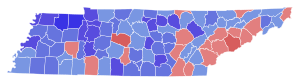 1986 Tennessee gubernatorial election results map by county.svg