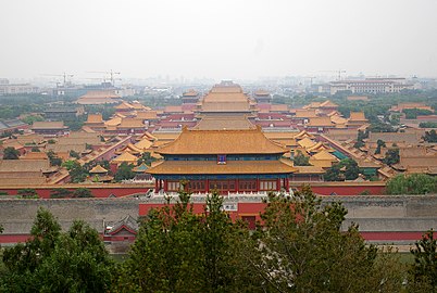 Yellow roofs in the Forbidden City