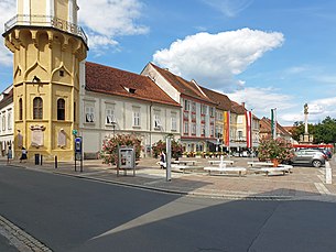 Main square of Bad Radkersburg