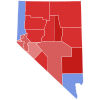 2022 United States Senate election in Nevada results map by county.svg