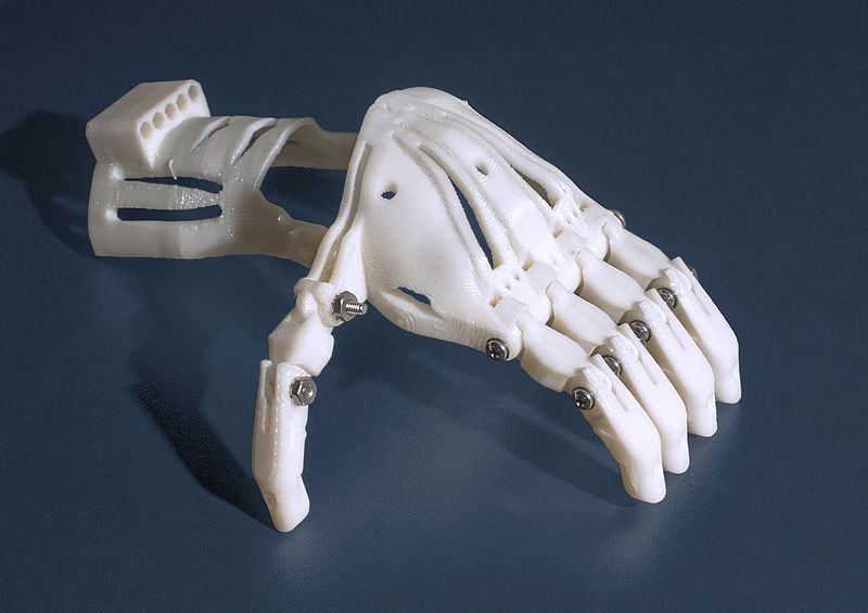 File:3-D Printed Prosthetic Hand - blue (5229) (18492491235).jpg