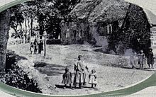 Photographie ancienne (vers 1900 ?) de l'ancien village des Plomarc'h