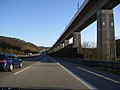 A 3 (E 35) parallel zur Hallerbachtalbrücke der ICE-Strecke (Deutschland)