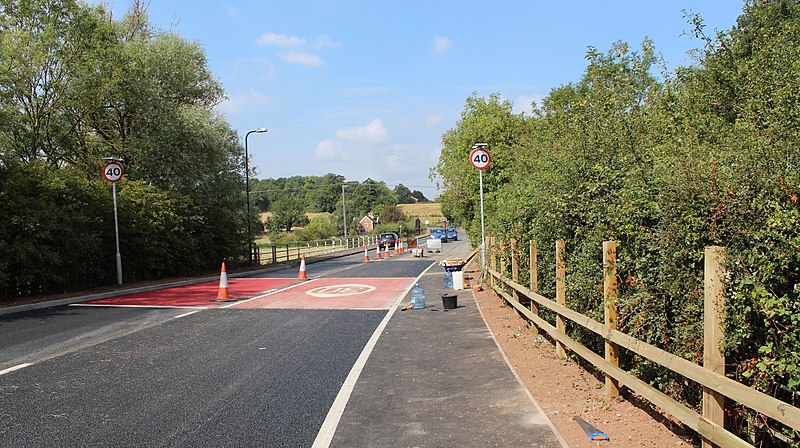File:A4104 road work nears completion in Upton - geograph.org.uk - 2524326.jpg