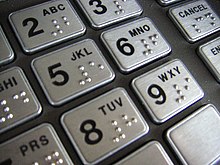 Common Keypad with Braille ATM keypad with braille.jpg