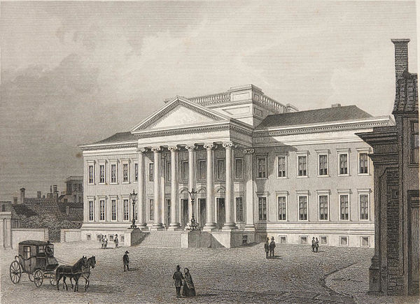 The 19th-century main building in 1858
