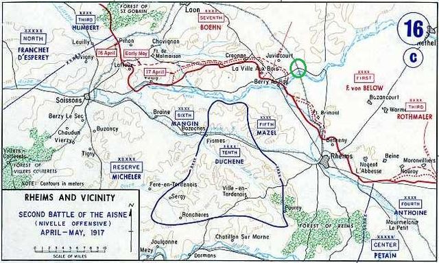 Chemin des Dames and Champagne, 1917