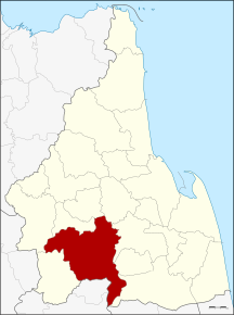 Amplasarea districtului în provincia Nakhon Si Thammarat
