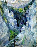 Canyon in Pians, 1921, Hamburger Kunsthalle