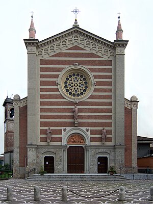 Arzago d'Adda - chiesa di San Lorenzo - facciata - 03.jpg