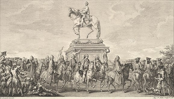 Place de la Concorde – Einweihung der Statue von Ludwig XV. am 10. Mai 1765