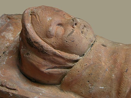 Swaddled infant (Gallo-Roman terracotta votive)
