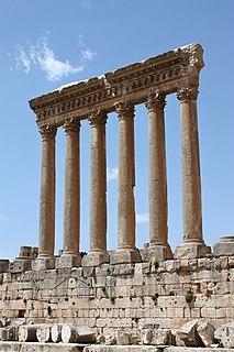 Temple of Jupiter (Roman Heliopolis) Ruined Roman temple in Baalbek