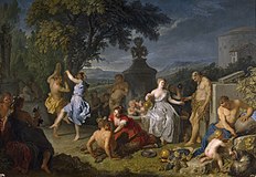 Bacchanal（バッカス祭り）(1719) プラド美術館蔵