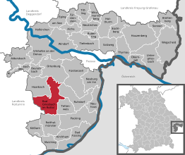 Kaart van Bad Griesbach i.Rottal