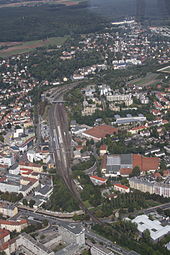 Hauptbahnhof Bayreuth (Blick nach Norden)