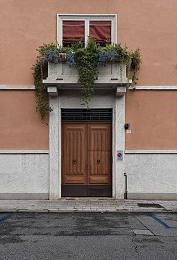 Balcony in via Previati, Ferrara, Italy