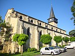 Igreja de Barran (Gers, Fr) com torre sineira. JPG