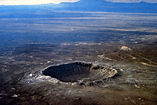 Il Barringer Crater (Meteor Crater) a est di Flagstaff, Arizona